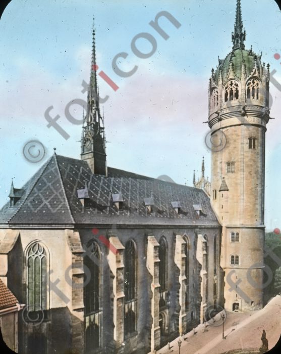 Schlosskirche in Wittenberg |  Castle Church in Wittenberg (foticon-simon-150-020.jpg)